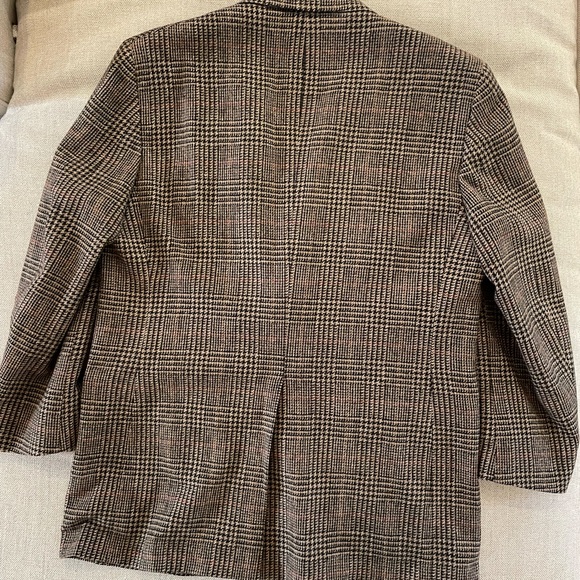 CORBIN LTD Made in USA Vintage Bold Check Print Wool Jacket in Browns Size 42 R - Picture 7 of 7